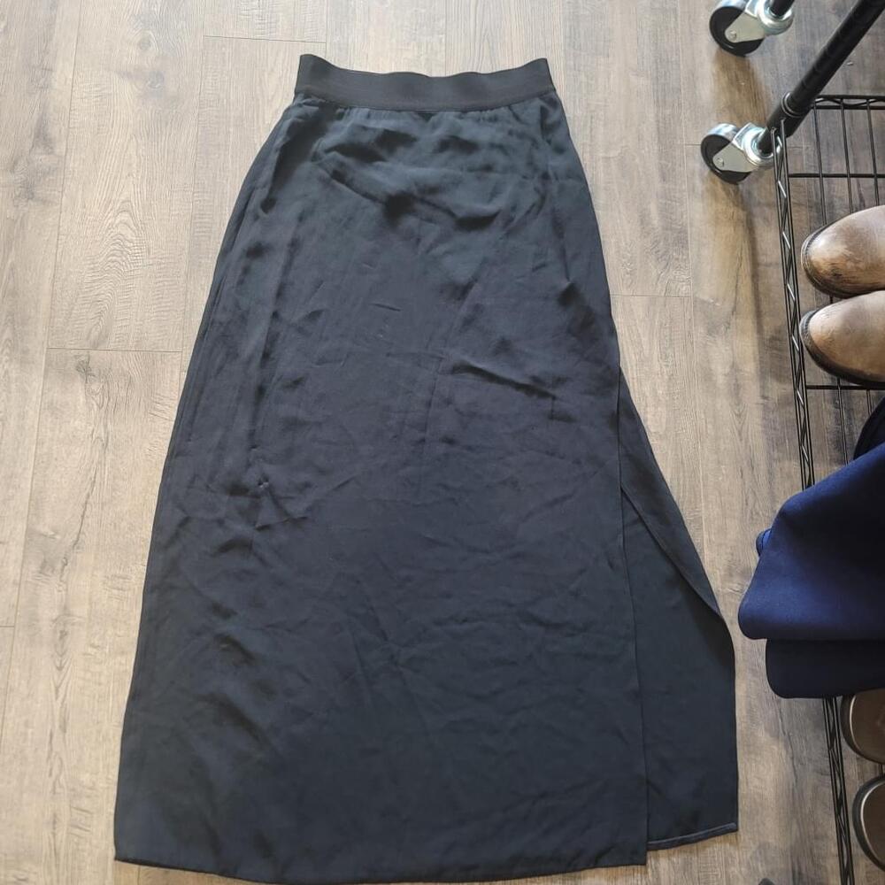 Women's Helmut Lang Black XS Maxi Skirt